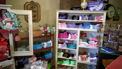 Our socks are the best-selling gift item at Vintage Point in Fargo, ND
