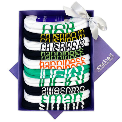 For one who loves golf and life 10 pairs of socks in purple box