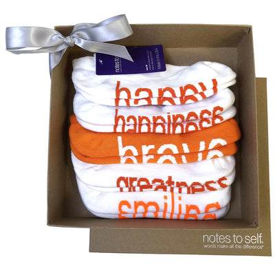 orange themed kraft gift set 5 pair