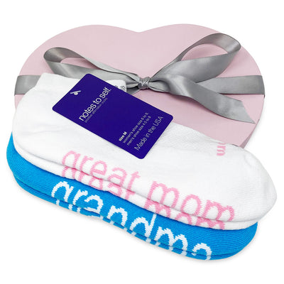 sock gift set for women i love grandma socks i am a great mom socks in pink heart box