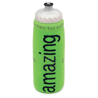 i am amazing water bottle cover with positive message