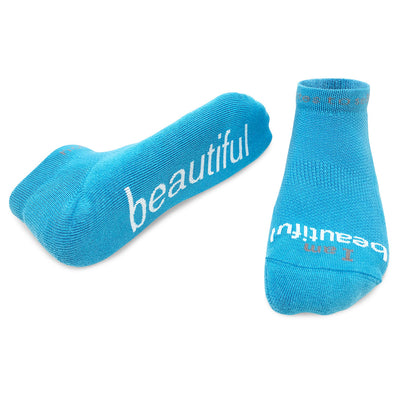 i am beautiful aqua socks for women