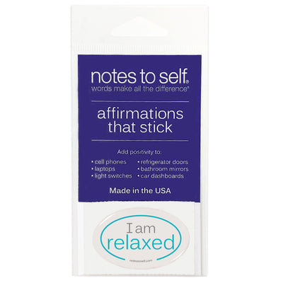 i am relaxed puffy sticker affirmations that stick