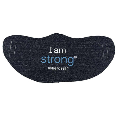 i am strong fashion face cover lightweight blue words