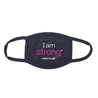 i am strong face cover 3 ply with positive affirmations