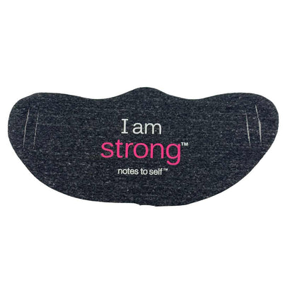 i am strong fashion face cover lightweight pink words