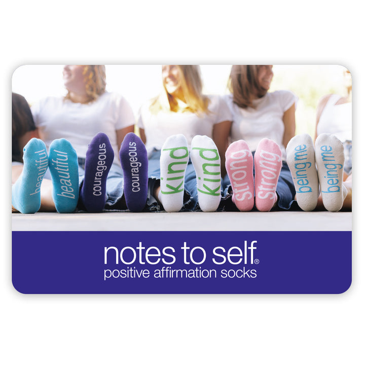Positive affirmation socks accessories and more | notes to self® socks