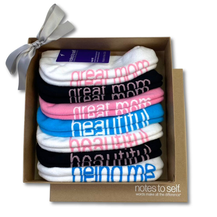 Positive affirmation socks accessories and more | notes to self® socks