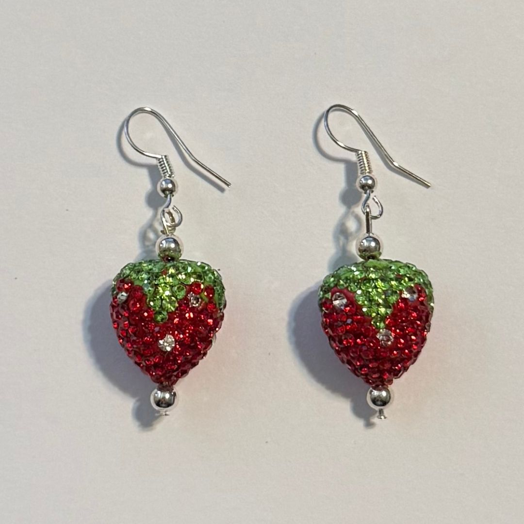 Strawberry Earrings Kindness by Karolyn