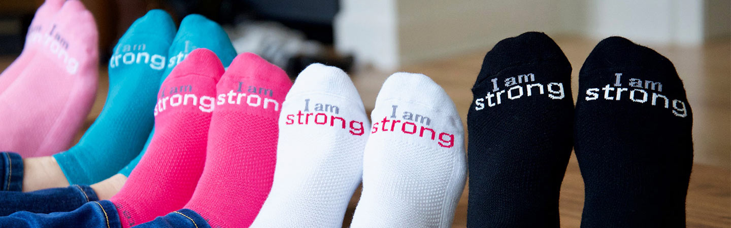 i am strong socks in multiple colors from notes to self