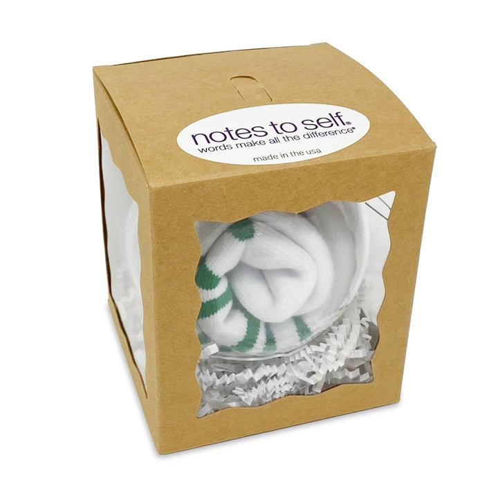 I love playing golf sock ornament in box