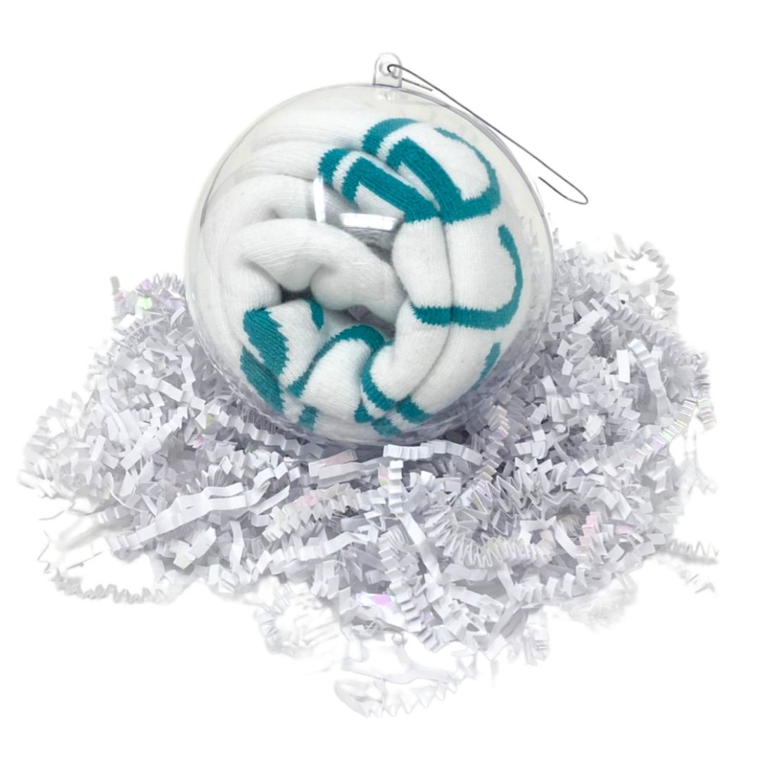 ornament with I LOVE PLAYING® SOCCER white socks