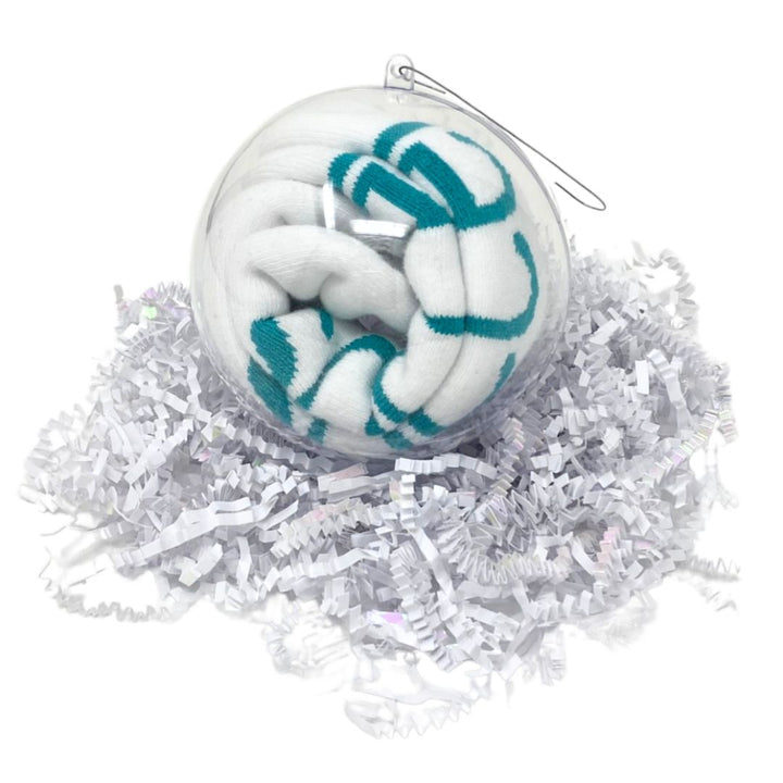 ornament with I LOVE PLAYING® SOCCER white socks