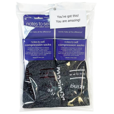 i've got this confidence i am amazing compression sock 2 pair gift bag