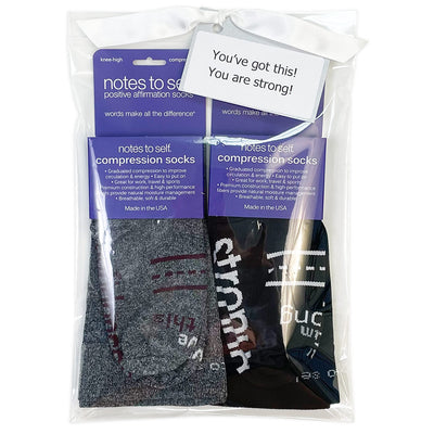 i've got this confidence i am strong compression sock 2 pair gift bag