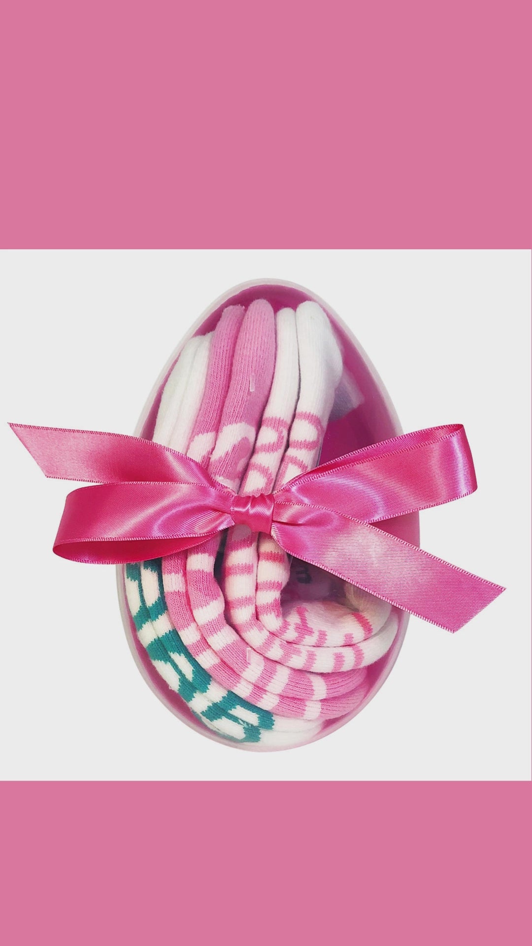 nana, strong and beautiful affirmation socks in a egg set