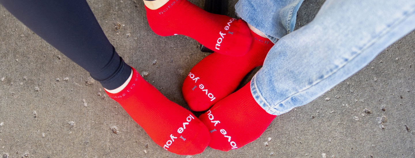 valentines gifts i love you forever socks in red