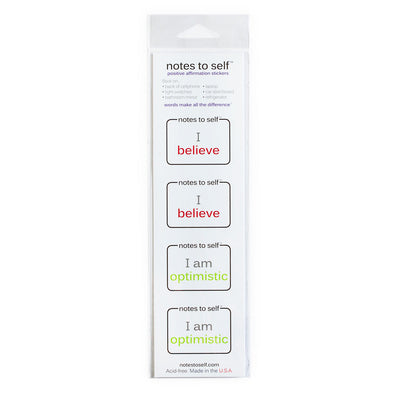 set of i believe stickers i am optimistic stickers