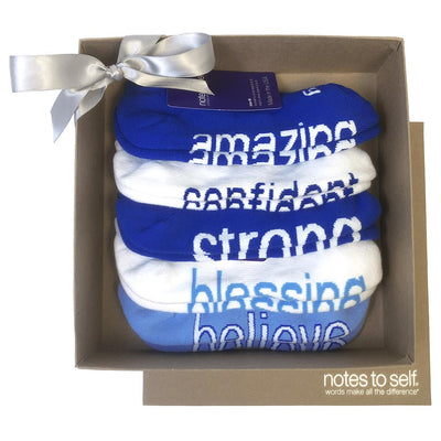 blue themed kraft gift set 5 pair