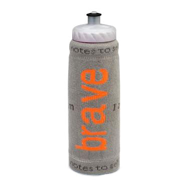 i am brave water bottle cover with inspirational message
