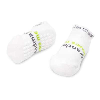 grandma loves me toddler socks with non-slip grips