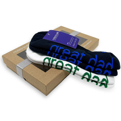 i am a great dad sock two pair gift set in kraft window box