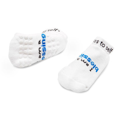 i am a blessing toddler boy socks with non-slip grips