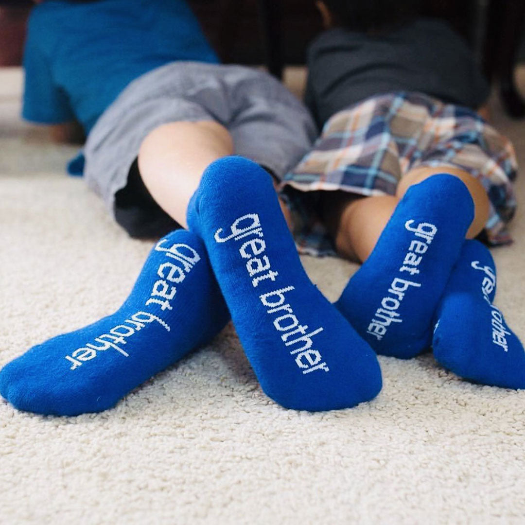'I am a great brother' socks | low-cut men's socks | notes to self ...