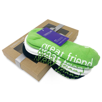 for a great friend 3 pair sock gift set