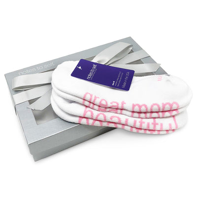 sock gift set for women i am a great mom socks i am beautiful socks in silver box