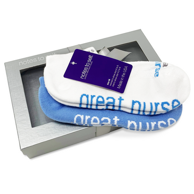 i am a great nurse 2 pair gift set in silver box with satin ribbon