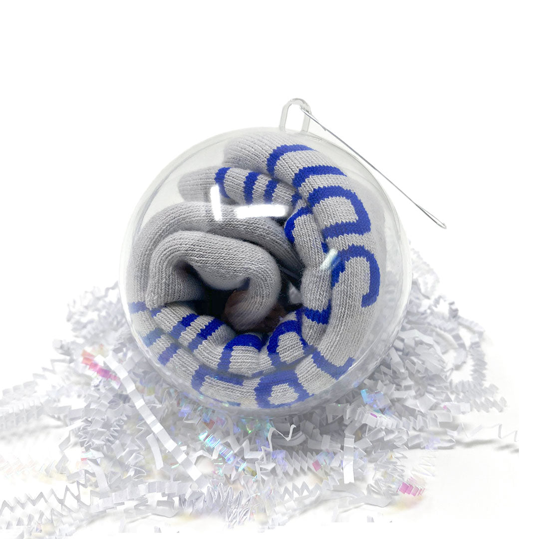 i am a great son sock ornament grey