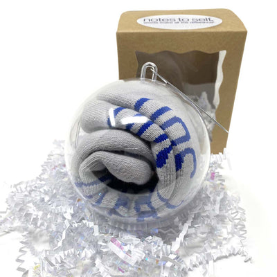 i am a great son sock ornament grey