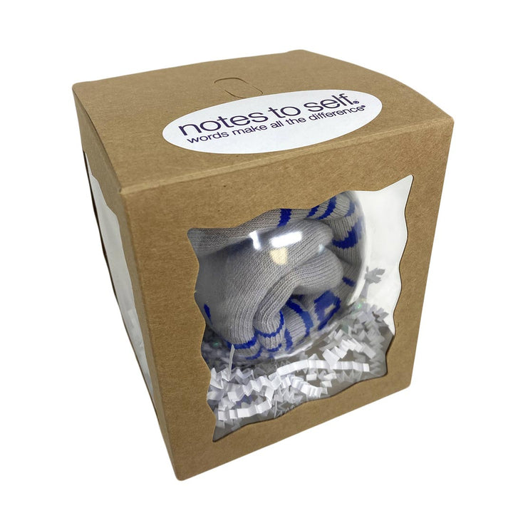 i am a great son sock ornament grey