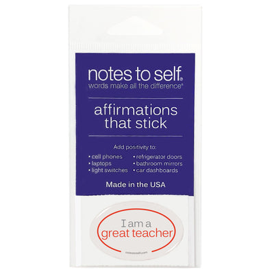 i am a great teacher puffy sticker affirmations that stick