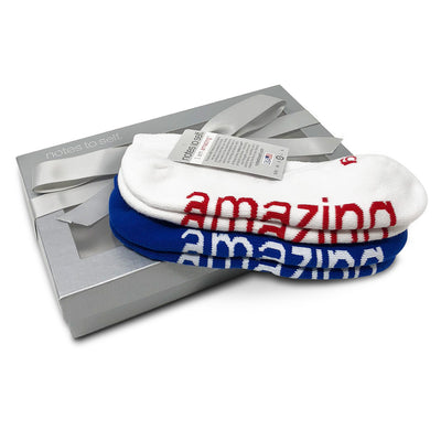 sock gift set i am amazing socks in silver gift box