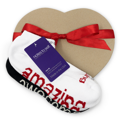 i am amazing i am awesome sock gift set