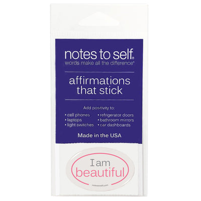 i am beautiful puffy sticker affirmations that stick