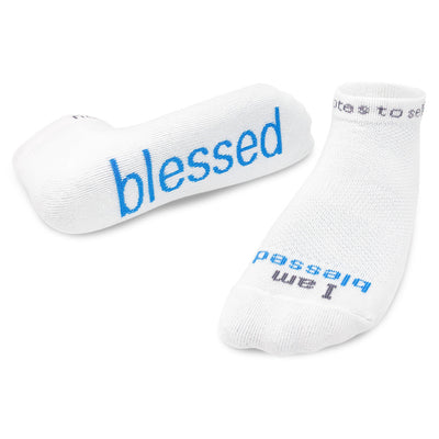 i am blessed socks with inspirational words