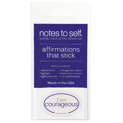 i am courageous puffy sticker affirmations that stick