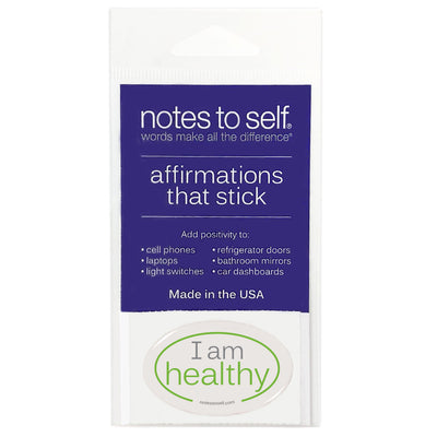 i am healthy puffy sticker affirmations that stick