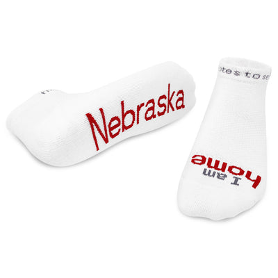 i am home Nebraska socks