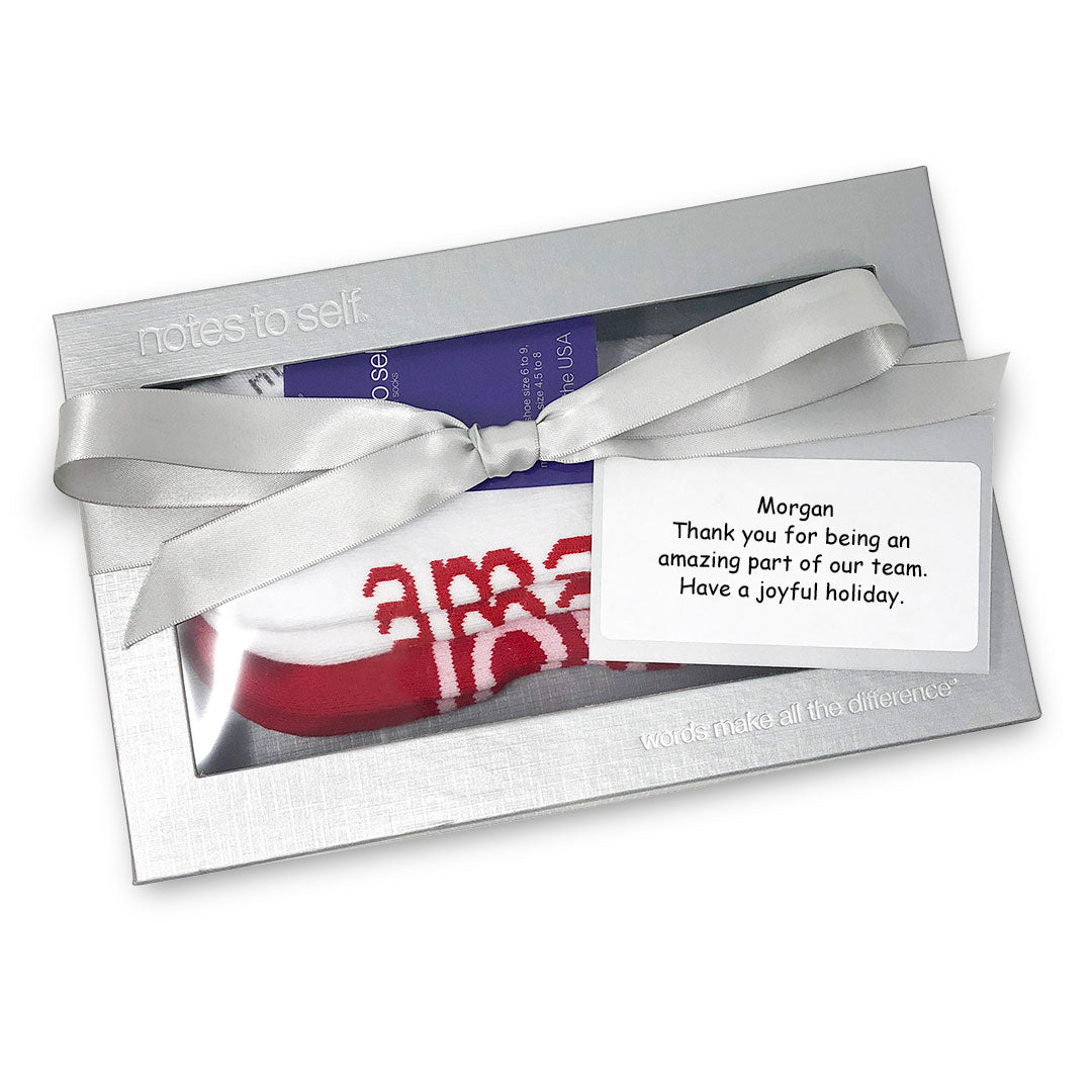 I am joyful + I am amazing sock gift set notes to self® notes to
