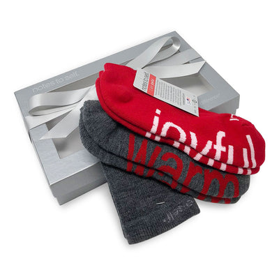  i am joyful i am warm socks sock gift set in silver box