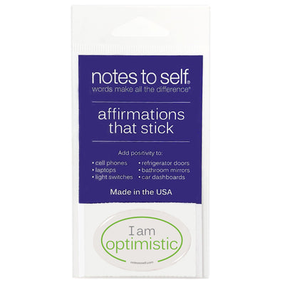 i am optimistic puffy sticker affirmations that stick