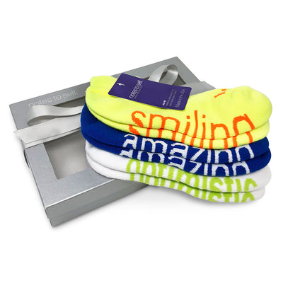 sock gift set iam smiling socks i am amazing socks i am optimistic socks in gift box