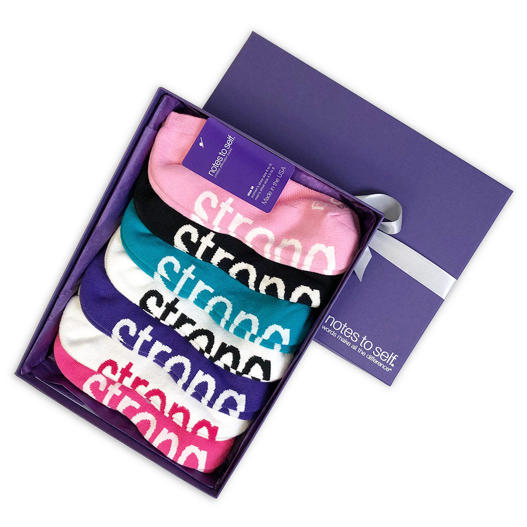 Sock gift set with positive message notes to self® socks gifts page 2