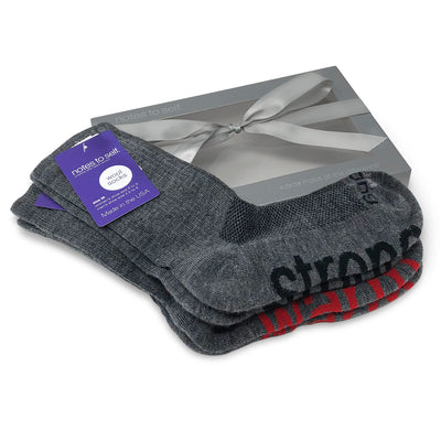 wool crew sock gift set i am strong socks i am warm socks in gift box