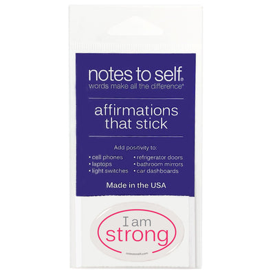 i am strong puffy sticker affirmations that stick
