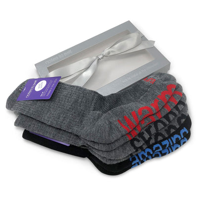 wool sock gift set i am amazing socks i am strong socks i am warm socks in gift box